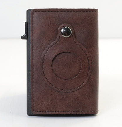 Leather RFID AirTag Wallet