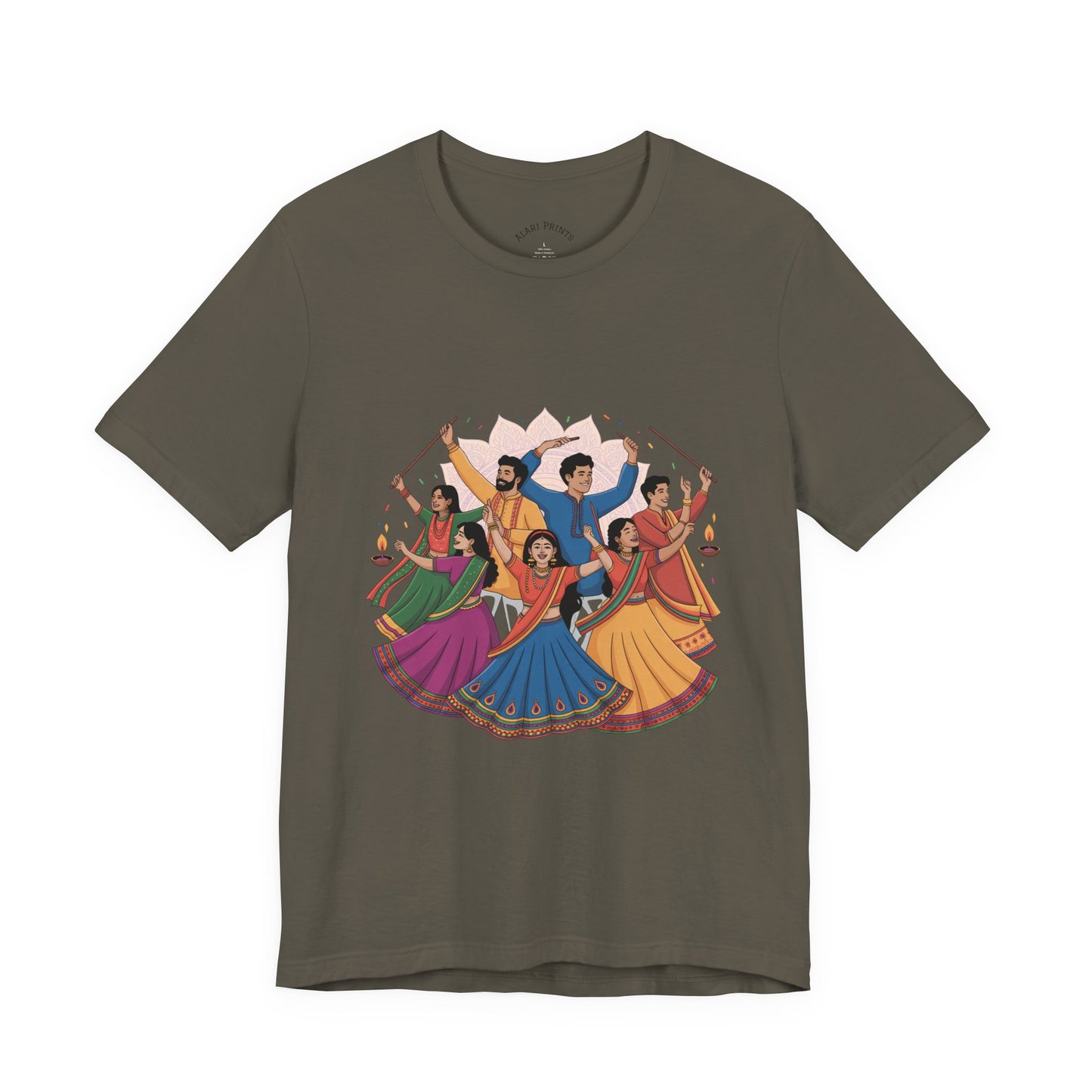 Navratri Festival T-Shirt, Dandiya Garba Tee, Outfit for Garba Nights, Festive Celebration Wear
