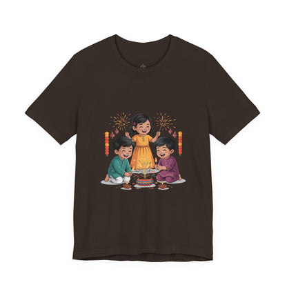 Diwali Festival T-Shirt, Festival of Lights Tee, Festive Wear Gift for Family & Friends