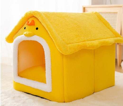 Foldable Cozy Dog House Pet Bed