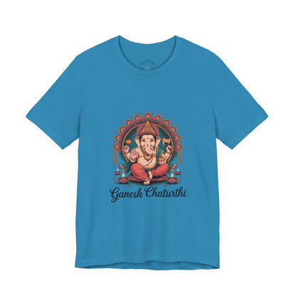 Ganesh Chaturthi T-Shirt, Ganpati Bappa Morya, Ganesha Tee, Spiritual Devotional Wear