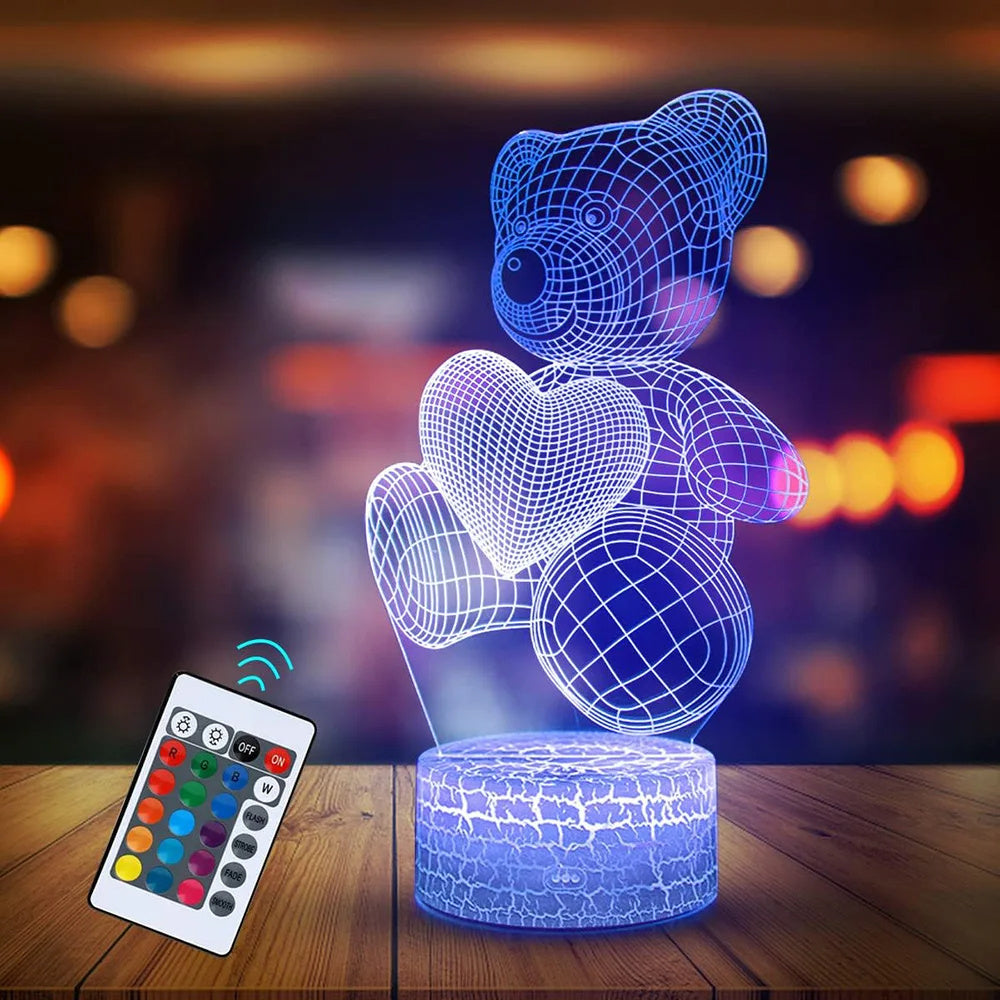 3D Acrylic USB LED Night Lights Lamp