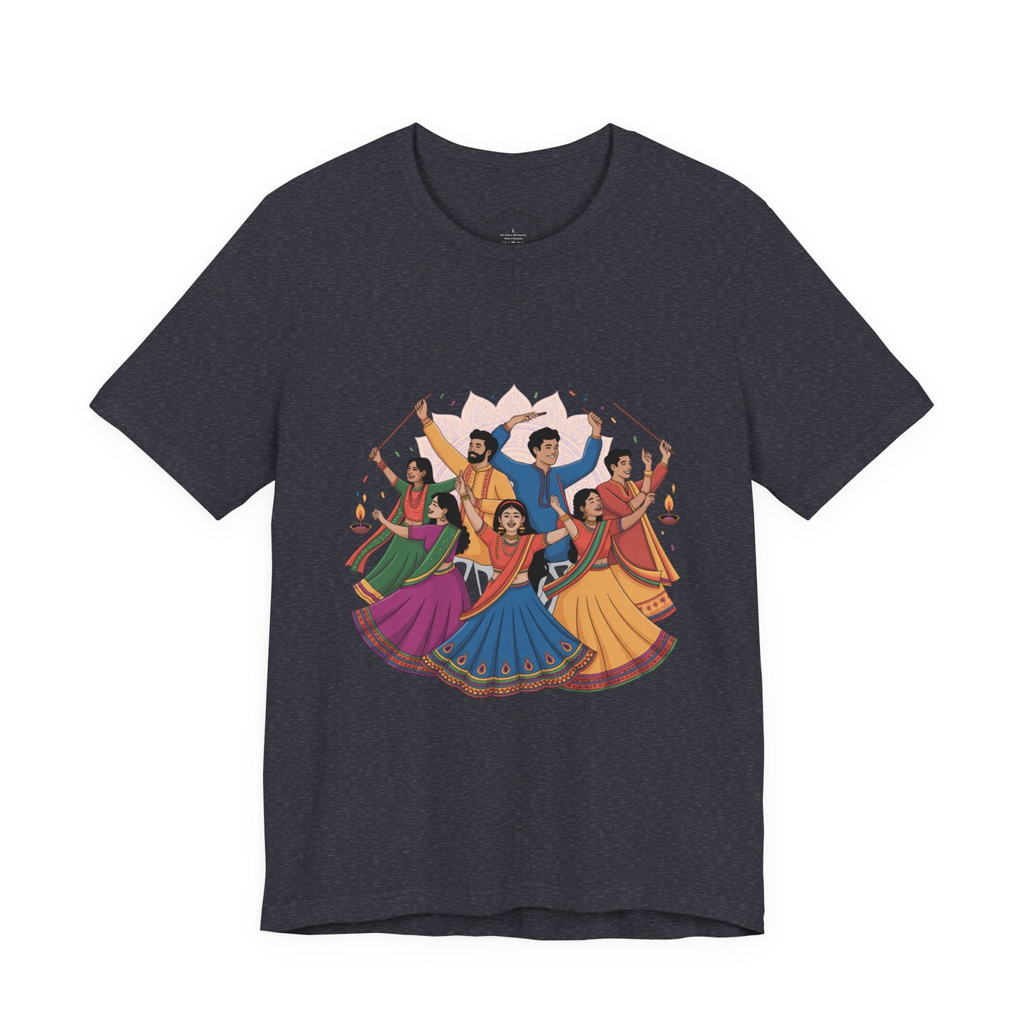 Navratri Festival T-Shirt, Dandiya Garba Tee, Outfit for Garba Nights, Festive Celebration Wear