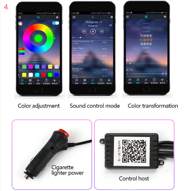 Car Fiber Optic Ambient Interior Light