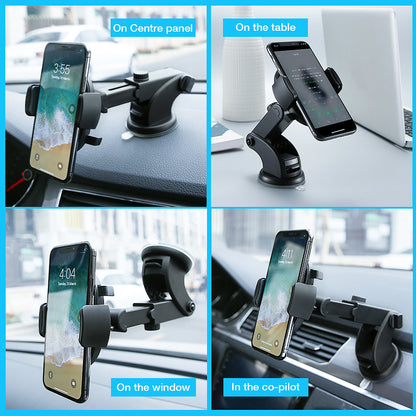 Telescopic Car Dashboard Suction Cup Phone Holder