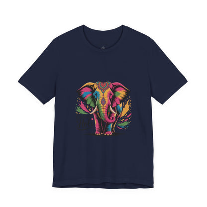 Holi Festival T-Shirt, Colorful Elephant Holi Tee, Color Splash Tee, Festival Party Wear