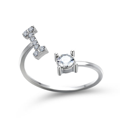Name Initial Letter Ring Jewellery
