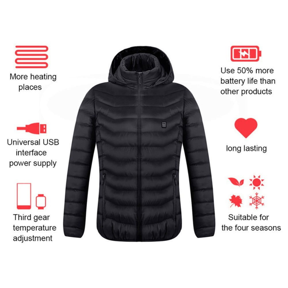 Electric USB Heated Thermal Jacket
