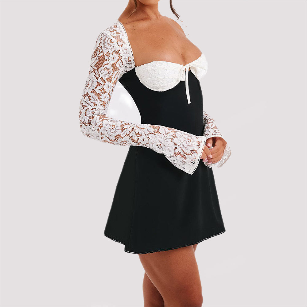 Women's Lace Long Sleeve Dress