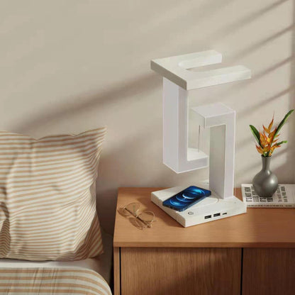 Creative Smartphone Wireless Charging Balance Suspension Table Lamp