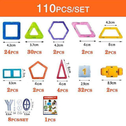 Magnetic Building Blocks DIY Magnets Construction Toys For Kids
