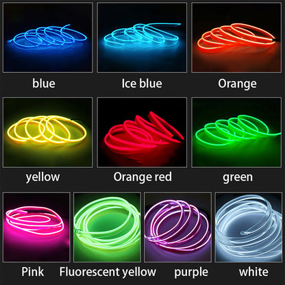 Car Waterproof USB LED Neon Light Strip