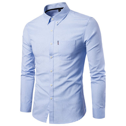 Men's Slim Fitting Long Sleeve Dress Shirt