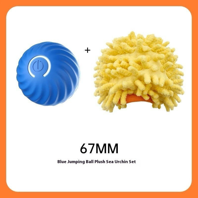 Pet Dog Electronic Jumping Rubber Chew Toys Ball