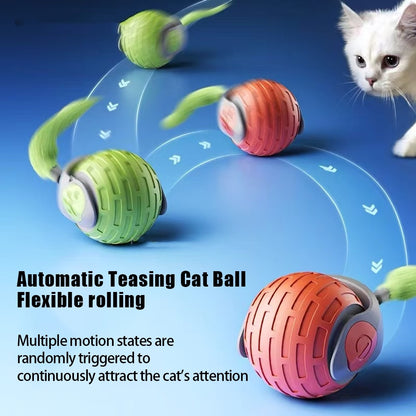 Interactive Cat Toys Auto Electric Rolling Ball USB Rechargeable
