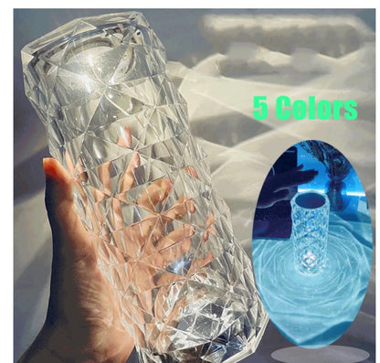 Nordic Crystal USB Table Lamps Atmosphere Diamond Night Light