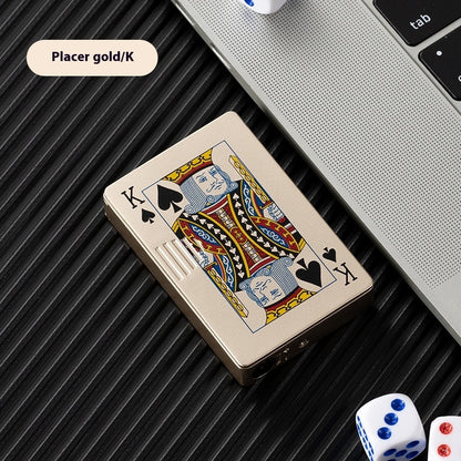 Poker Card Metal Windproof Lighter