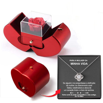 Jewellery Box Gift Necklace Eternal Rose