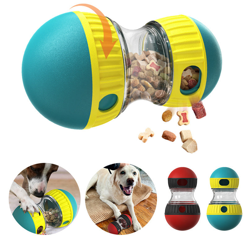 Food Dispensing Dog Toy Tumbler Leaky Food Interactive Puzzle Ball