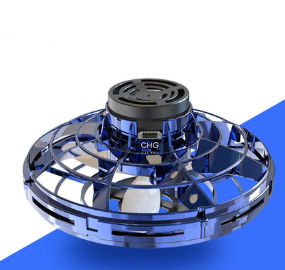 Mini Fingertip Gyro Spinner Interactive Toy Drone LED UFO