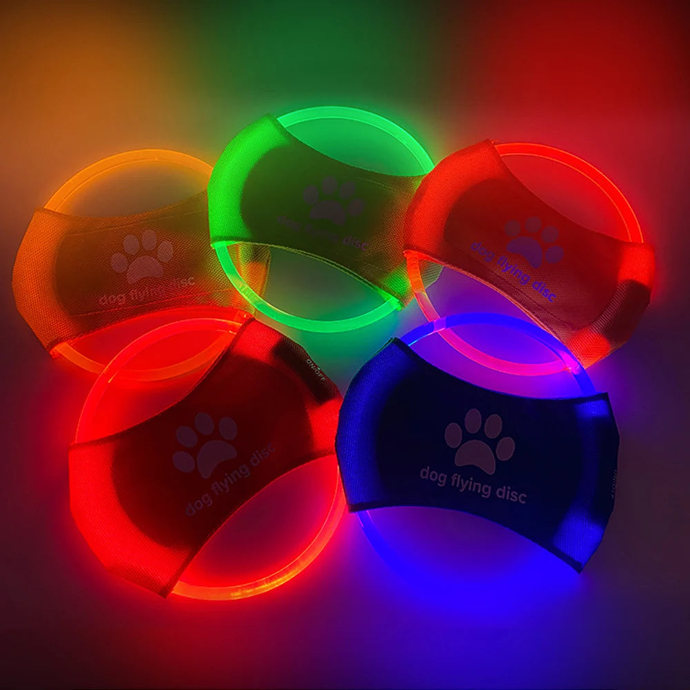 Dog Flying Discs Light Glowing LED Toys