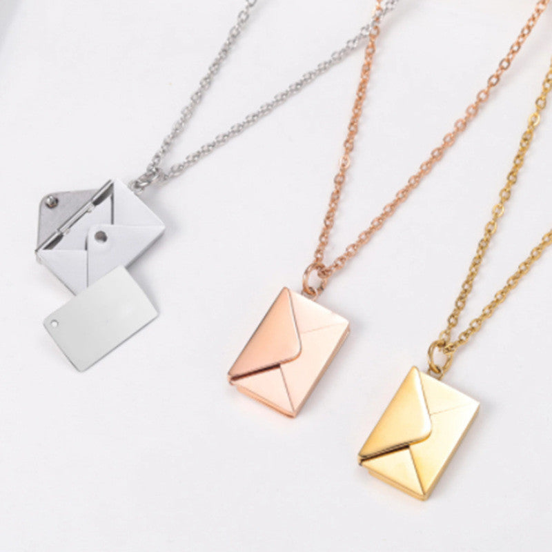 Envelop Necklace Pendant Jewellery