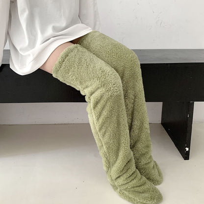 Over Knee Warm High Fuzzy Long Socks