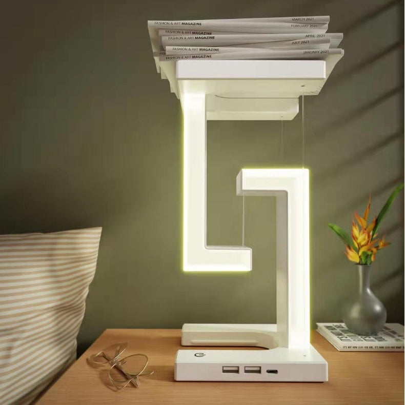 Creative Smartphone Wireless Charging Balance Suspension Table Lamp