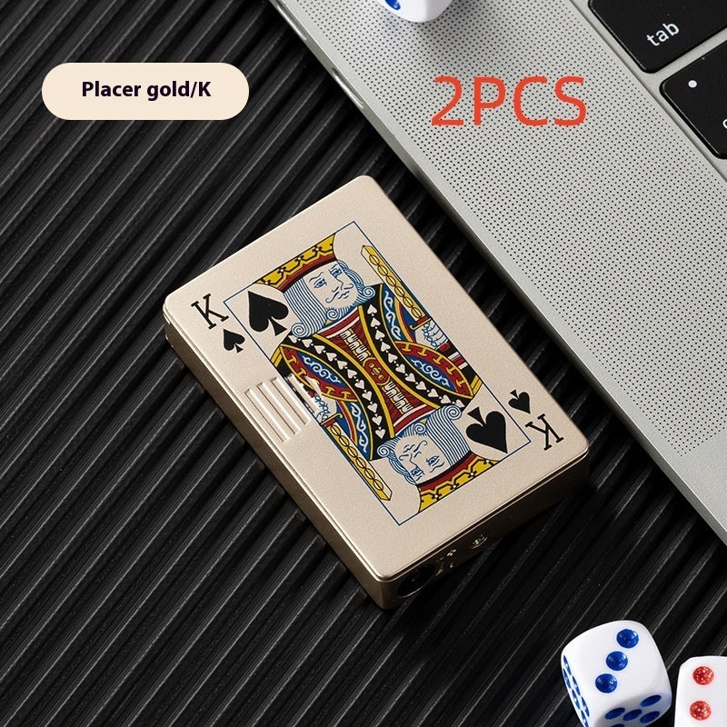 Poker Card Metal Windproof Lighter