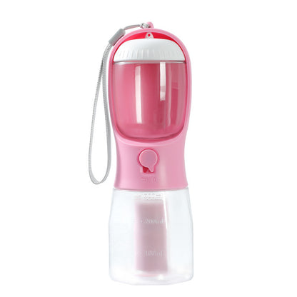 Three-in-one Portable Pet Cups Water Bottle, Food Container and Waist Bag Holder