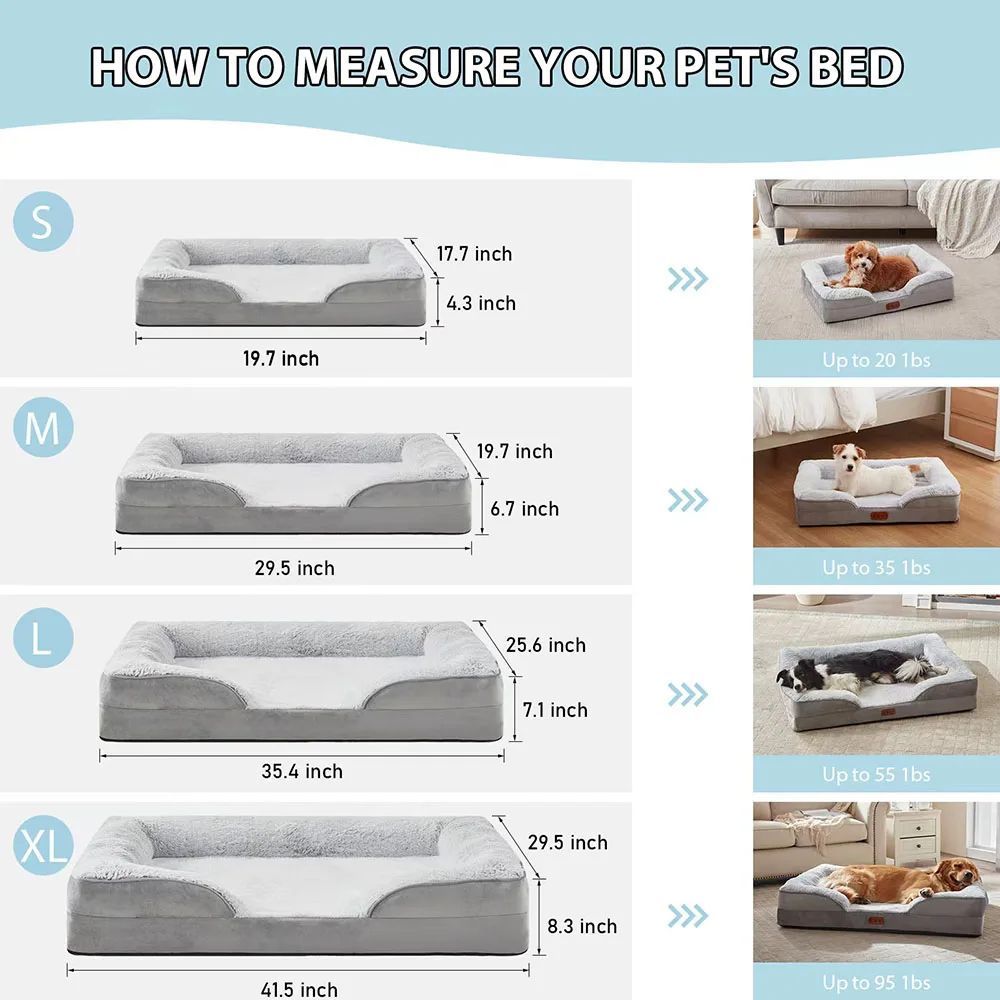 High Quality Orthopaedic Memory Foam Dog Bed