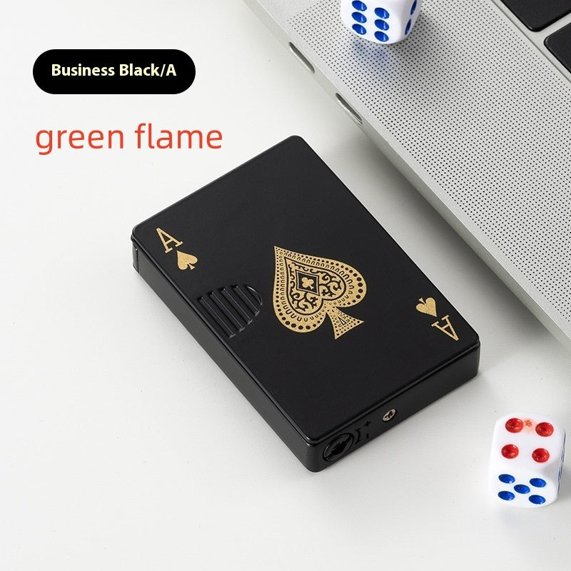 Poker Card Metal Windproof Lighter