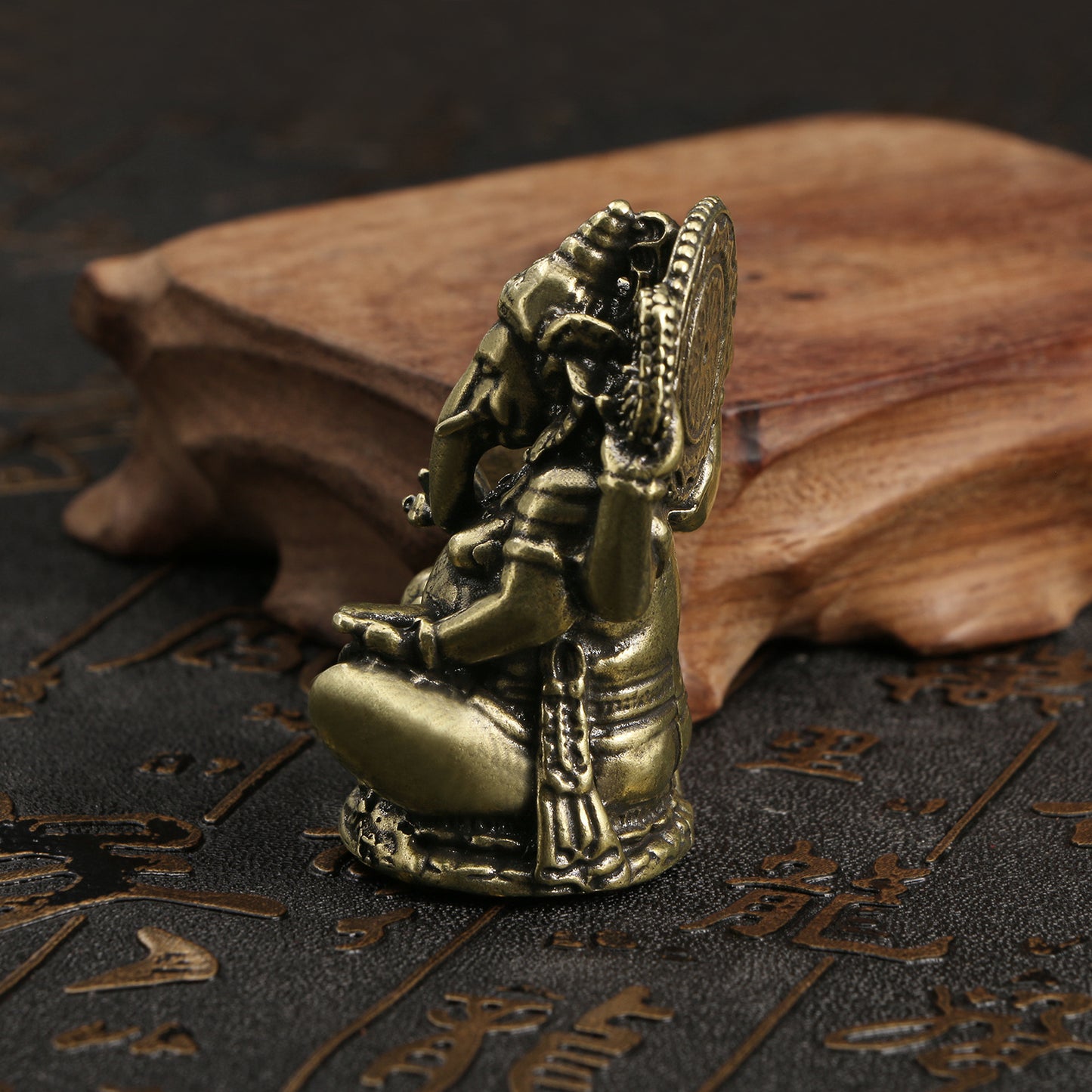 Solid Pure Copper Ganesh Elephant God Ornament