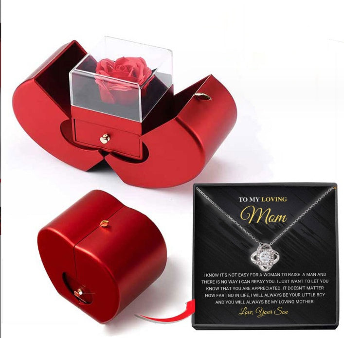 Jewellery Box Gift Necklace Eternal Rose