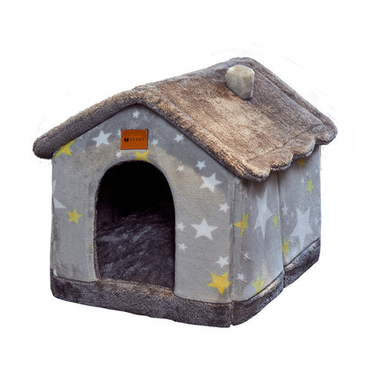 Foldable Cozy Dog House Pet Bed