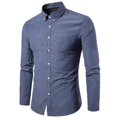 Men's Slim Fitting Long Sleeve Dress Shirt