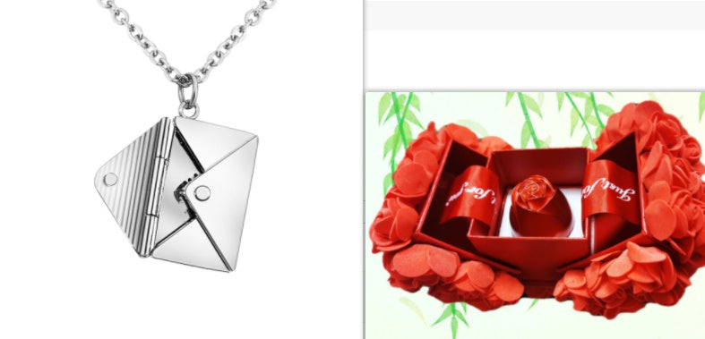 Envelop Necklace Pendant Jewellery