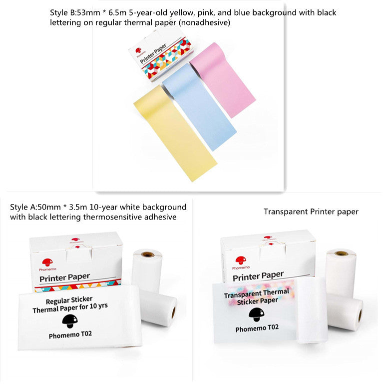 Portable Bluetooth Mini Thermal Label & Photo Printer