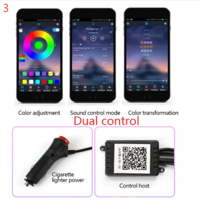 Car Fiber Optic Ambient Interior Light