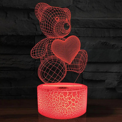 3D Acrylic USB LED Night Lights Lamp