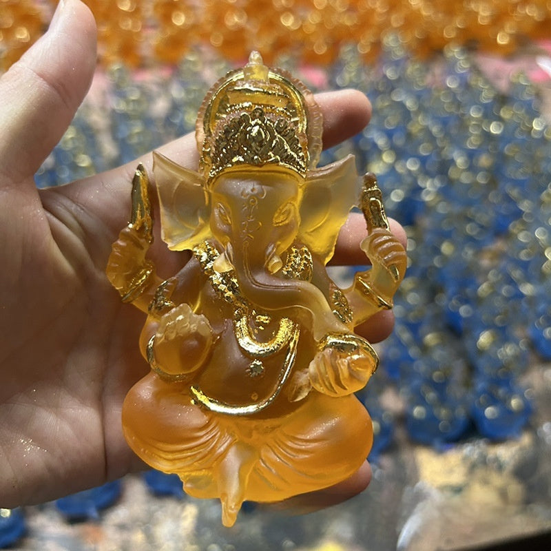 Glass Resin Ganesh Statue