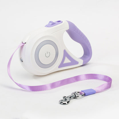 Retractable Colourful Leash And Collar