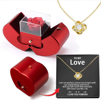 Jewellery Box Gift Necklace Eternal Rose