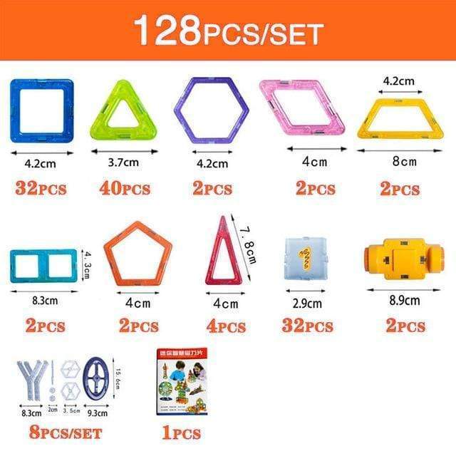 Magnetic Building Blocks DIY Magnets Construction Toys For Kids