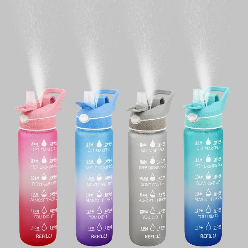 2 in 1 Spray Misting Water Bottle