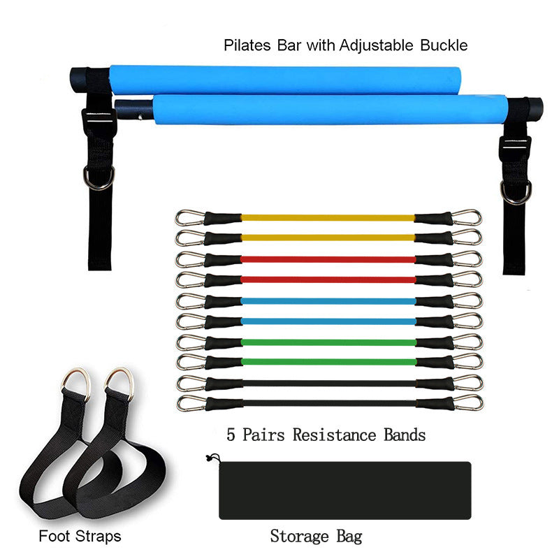 Fitness Yoga Pilates Bar Bodybuilding Resistance Bands