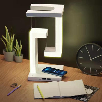 Creative Smartphone Wireless Charging Balance Suspension Table Lamp