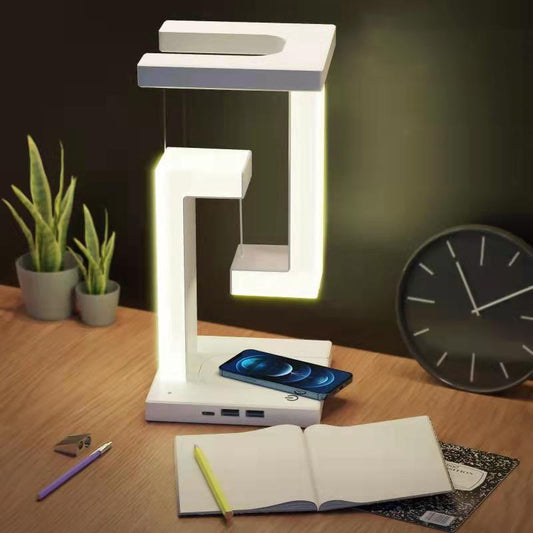 Creative Smartphone Wireless Charging Balance Suspension Table Lamp