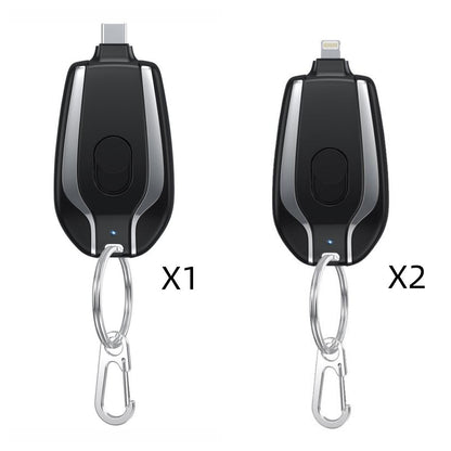 1500mAh Mini Emergency Power Bank Keychain Charger