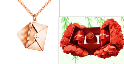 Envelop Necklace Pendant Jewellery